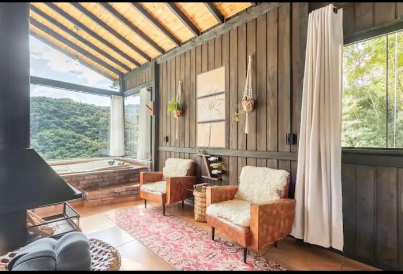 Cabana Sassafras Com Hidromassagem Alfredo Wagner Ngoại thất bức ảnh