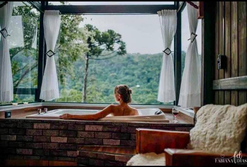 Cabana Sassafras Com Hidromassagem Alfredo Wagner Ngoại thất bức ảnh